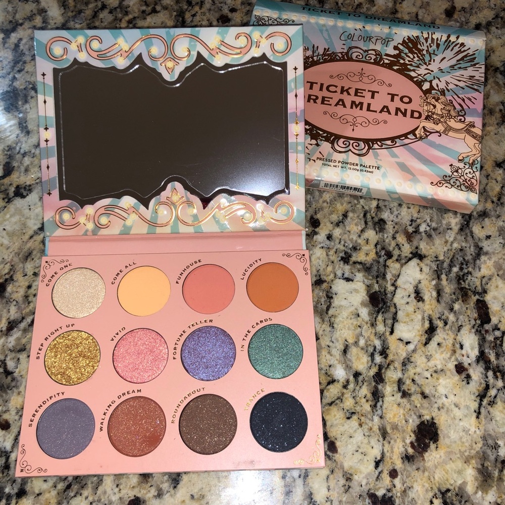 🔥2/$40🔥*NEW* 🎠 Colourpop TICKET TO DREAMLAND Whimsical Carousel Palette!